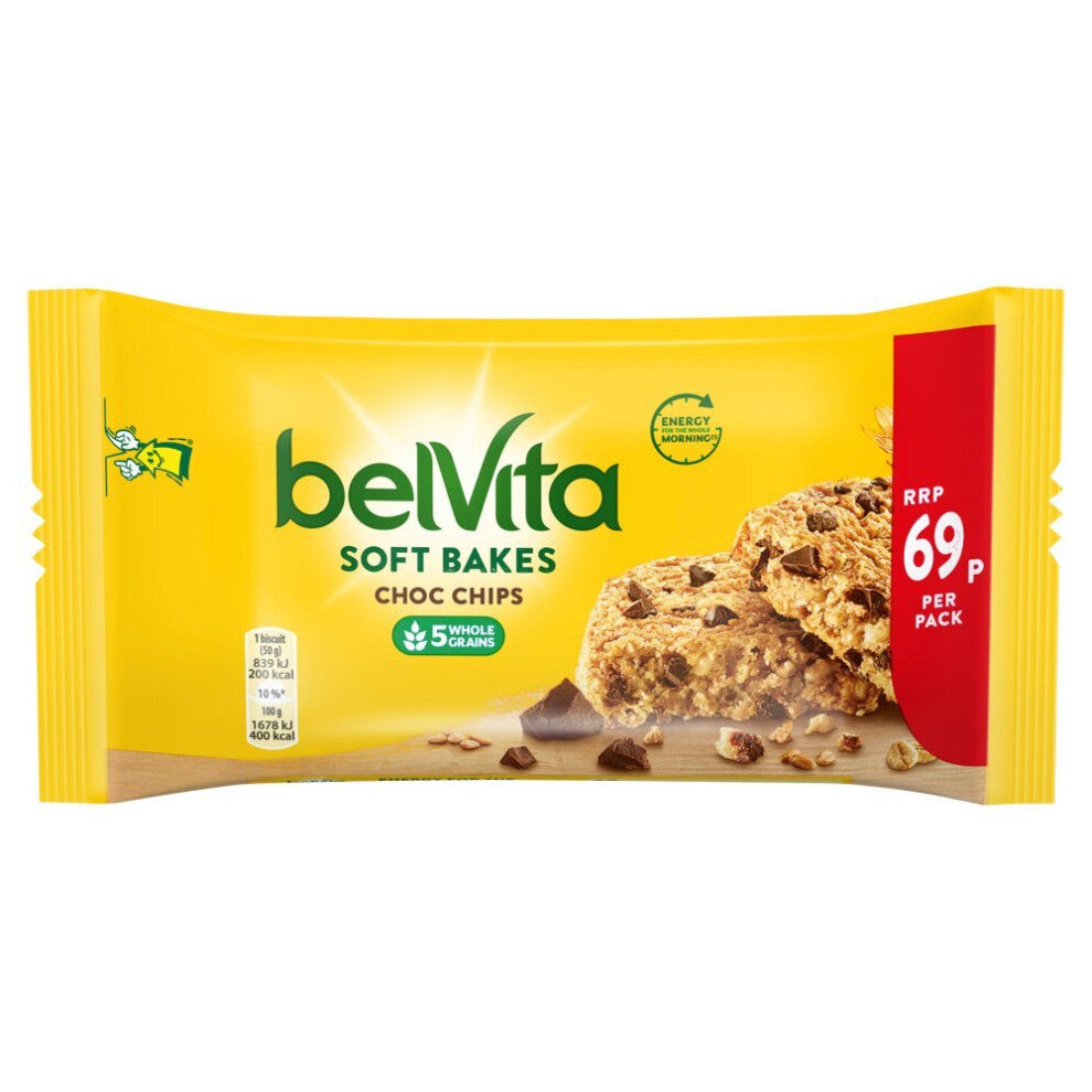 Belvita Soft Bakes Choc Chips 50g (Pack of 20)