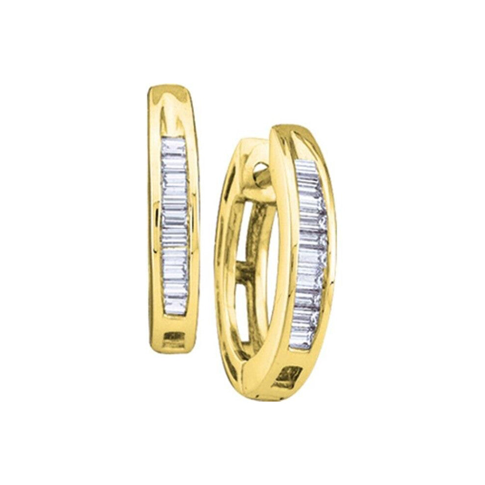 Gold and Diamond 13510 0.15Ctw Diamond Fashion Hoops - 10KYG