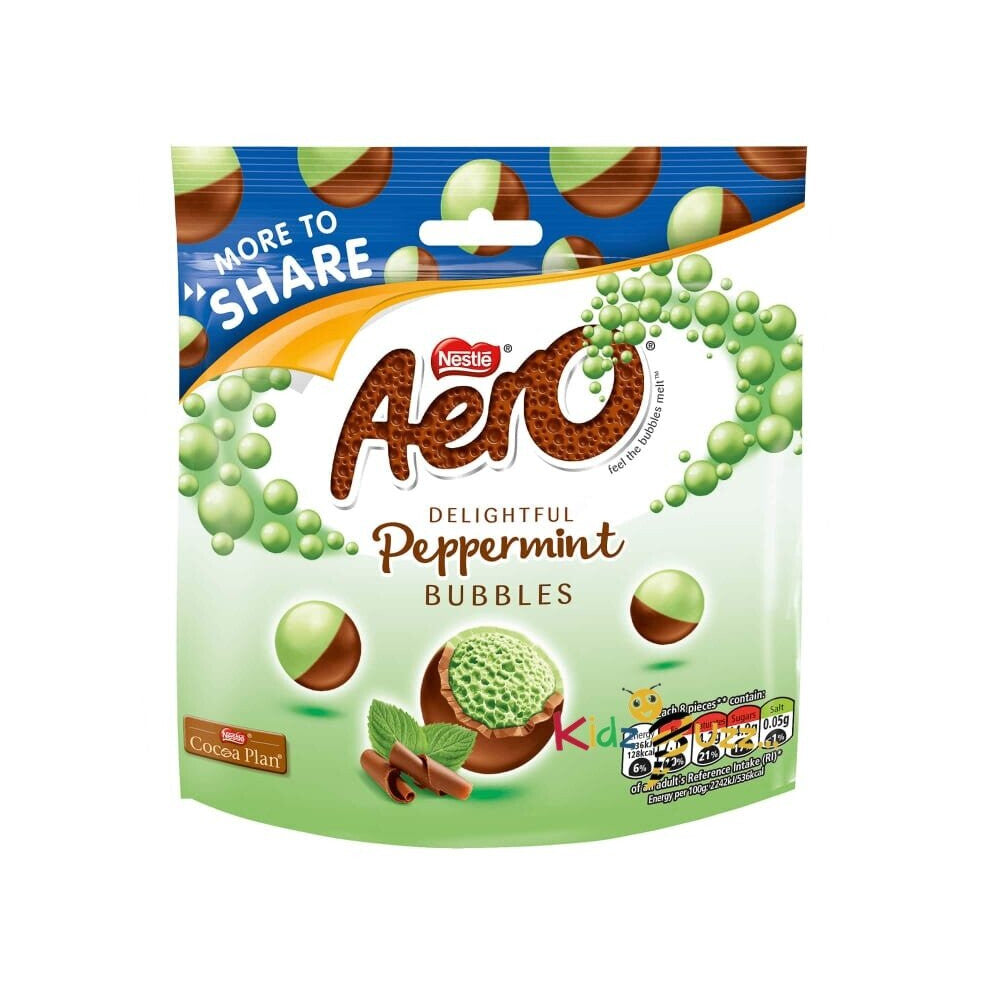 Aero Peppermint Bubbles 201g X 4