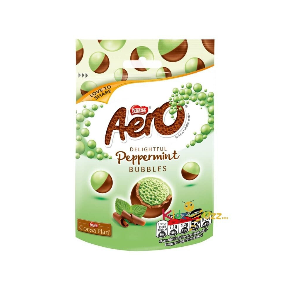 Aero Peppermint Bubbles 80g X 4