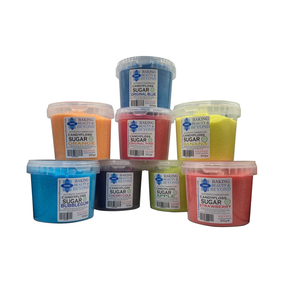 (Cherry) Baking Beauty and Beyond 51 Flavours Premium Cotton Candy Floss Sugar Made of Natural Ingredient, 800g