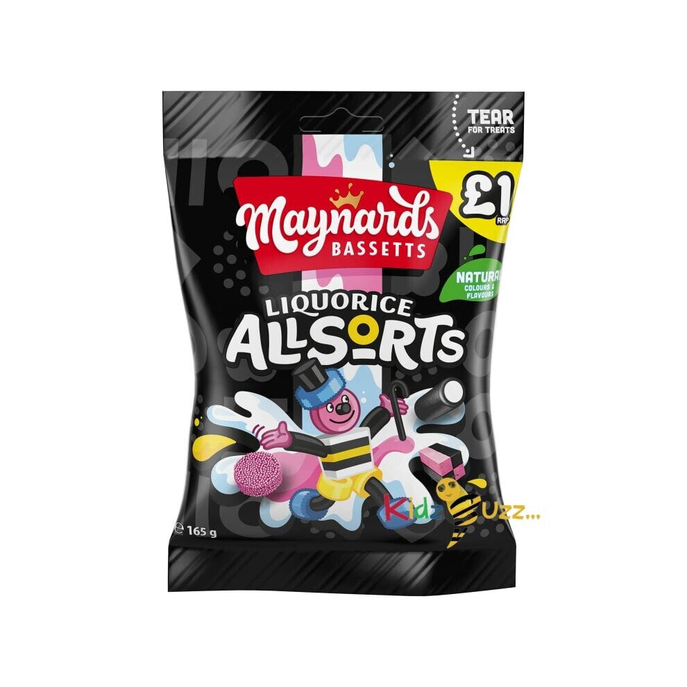 Bassetts Liquorice Allsorts 165g X 4