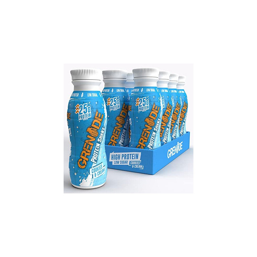 Grenade High Protein Shake, 8 x 330 ml - Cookies and Cream (Packaging May Vary)