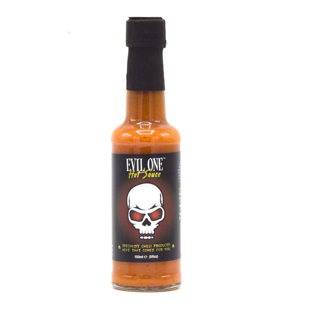 Hot Sauce Chilli Condiment Scotch Bonnet & Ghost Pepper Evil One 150ml