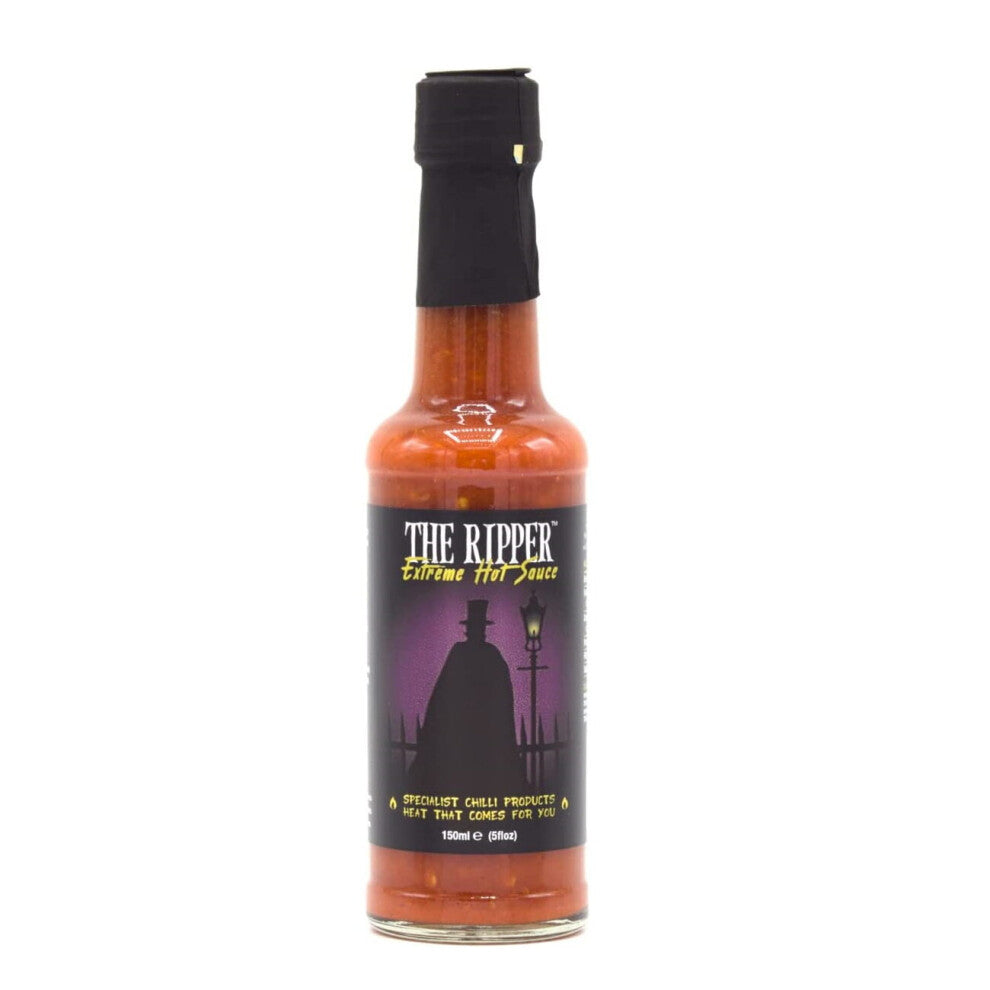 Extreme Hot Sauce Spicy Chilli Condiment Carolina Reaper Ripper 150 ml