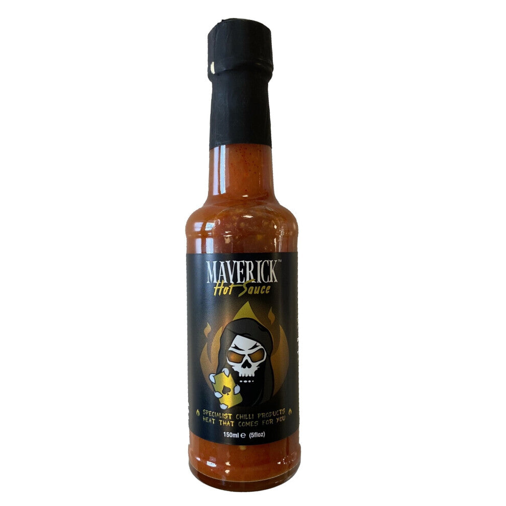 Hot Sauce Spicy Chilli Condiment Habanero & Garlic The Maverick 150 ml