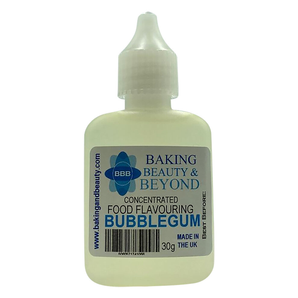 (Bubblegum) Baking Beauty and Beyond Concentrated Liquid Food Flavouring Oil for Candy Making, Baking, Lip Balm and Gloss - 30ml