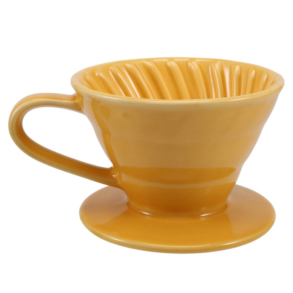 Ceramic Hand Brew Coffee Filter Cup Conical Filter Coffee Dripper Kit Household Coffee Appliance Pour over Coffee Stand E