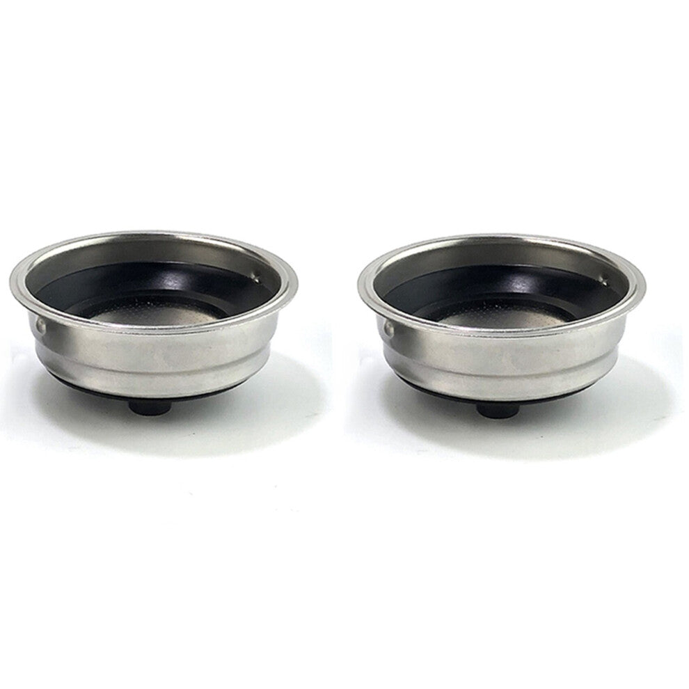 2X Friendly Detachable Stainless Steel Coffee Filter Basket Strainer Coffee Machine Accessories (Single Cup)