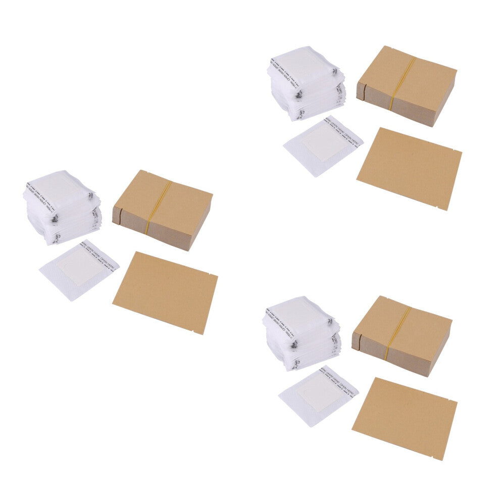 300 Set Combination Coffee Filter Bags and Kraft Paper Coffee Bag,Portable Office Travel Drip Coffee Filters Tools Set