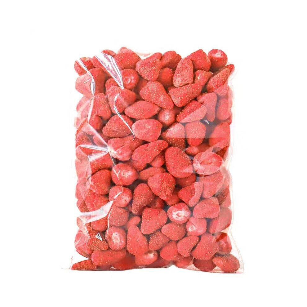 Strawberry Freeze Dried Fruits Snacks Chunks - Non-GMO 100% Natural and Organically Processes Bake Material Cake Decorate