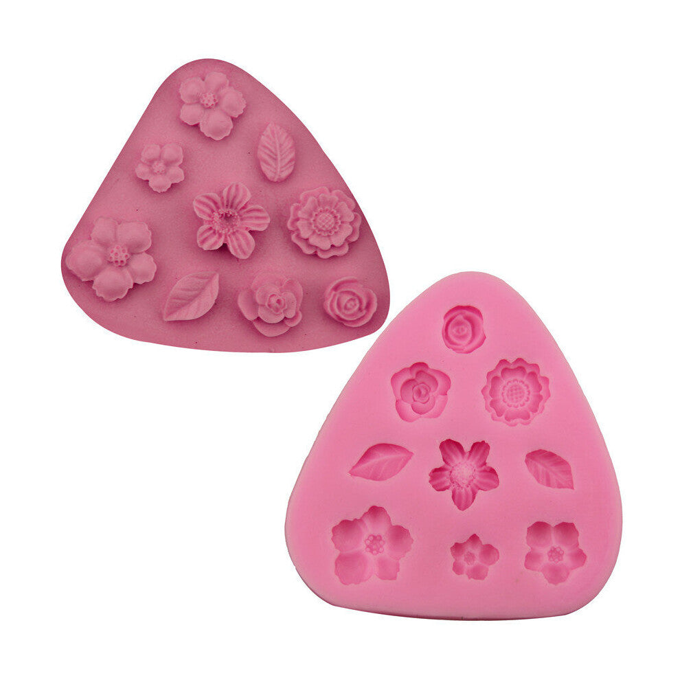 Flower Silicone Mold Fondant Cake Decorating Tools Cupcake Jelly Candy Chocolate Decoration Baking Tools