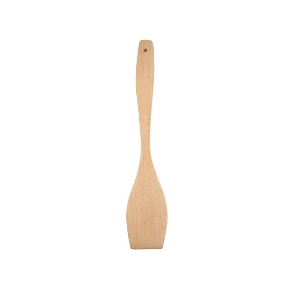 Wooden Salad Servers Bamboo For Spoon Spatula 30cm Cooking Mixing Stirring Kitchen Tool Natural Beech Wood Utensils
