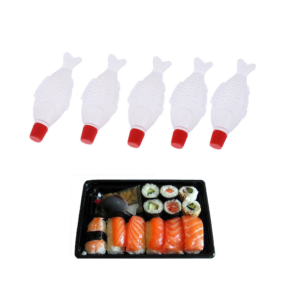 10pcs 4ML Fish Sauce Bottle Sushi Tool Condiment Mustard Dispenser Sauce Cruet Disposable packaged edible vinegar bottle