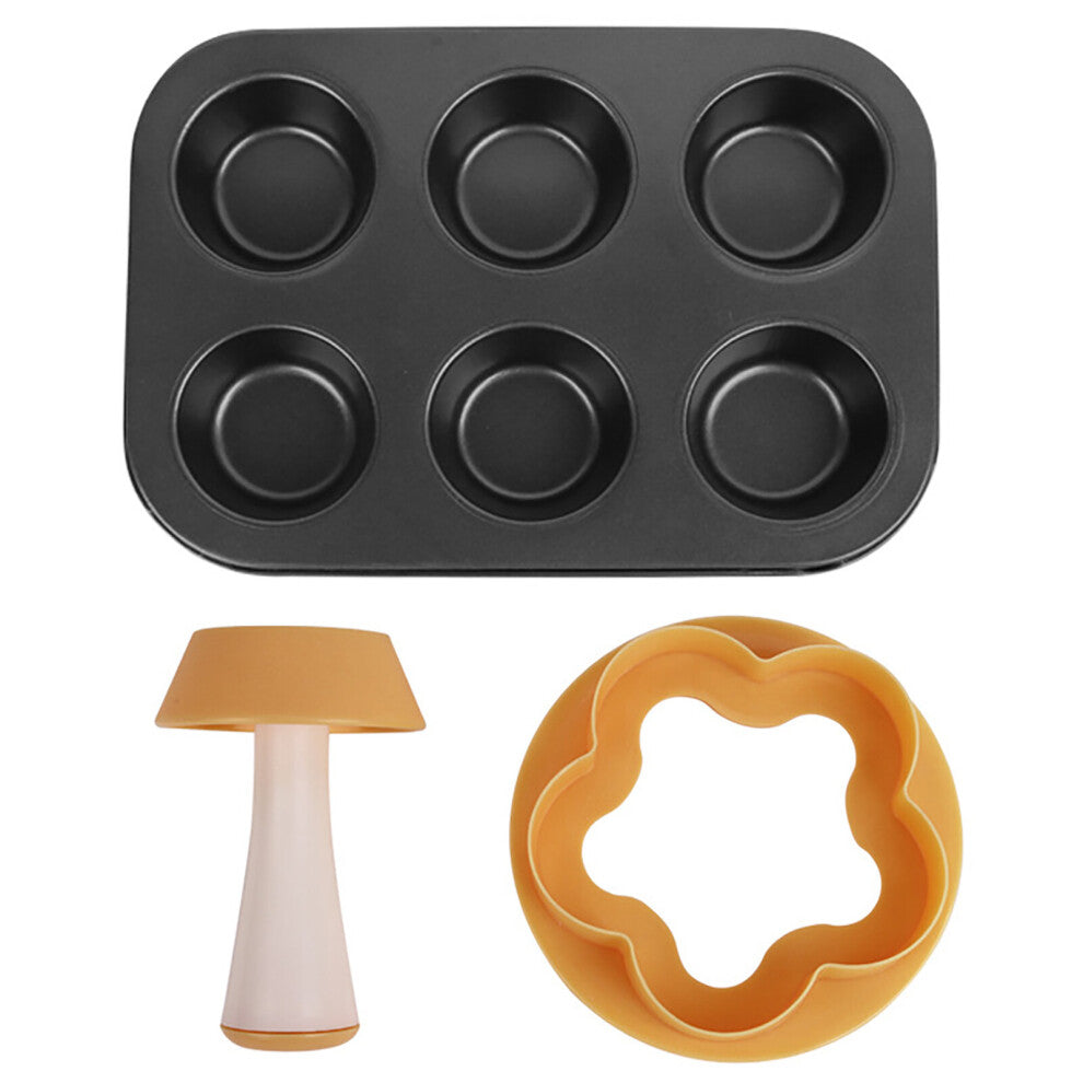 Pastry Dough Tamper Kit Tart Shell Molds Set DIY Cookies Cupcake  Baking Kit Creative Round Muffin Pie Making Tool Easy To Use