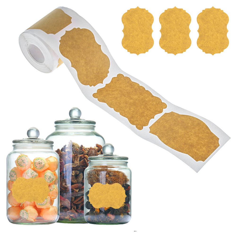 150Pcs-Roll Kraft Chalkboard Label Sticker Craft Waterproof Kitchen Spice Jam-Jar Bottle Tag Handmade Scrapbooking Sealing Label