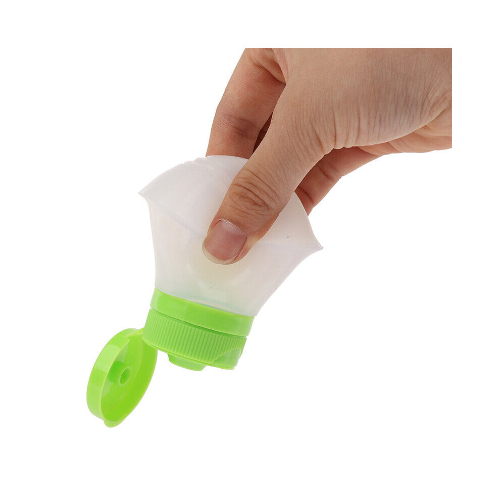 1Pc Silicone Sauce Squeeze Bottle ,Salad Dressing Containers,Portable Soft Leak Proof Squeezable Bottle For Salad Sauce