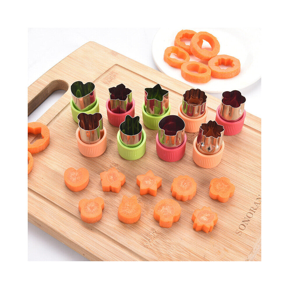 3Pcs-Set Rice Vegetable Fruit Cutter Mold Durable Food Decor Cutter Vegetable Fruit DIY Cutting Cutter Kitchen Accessories