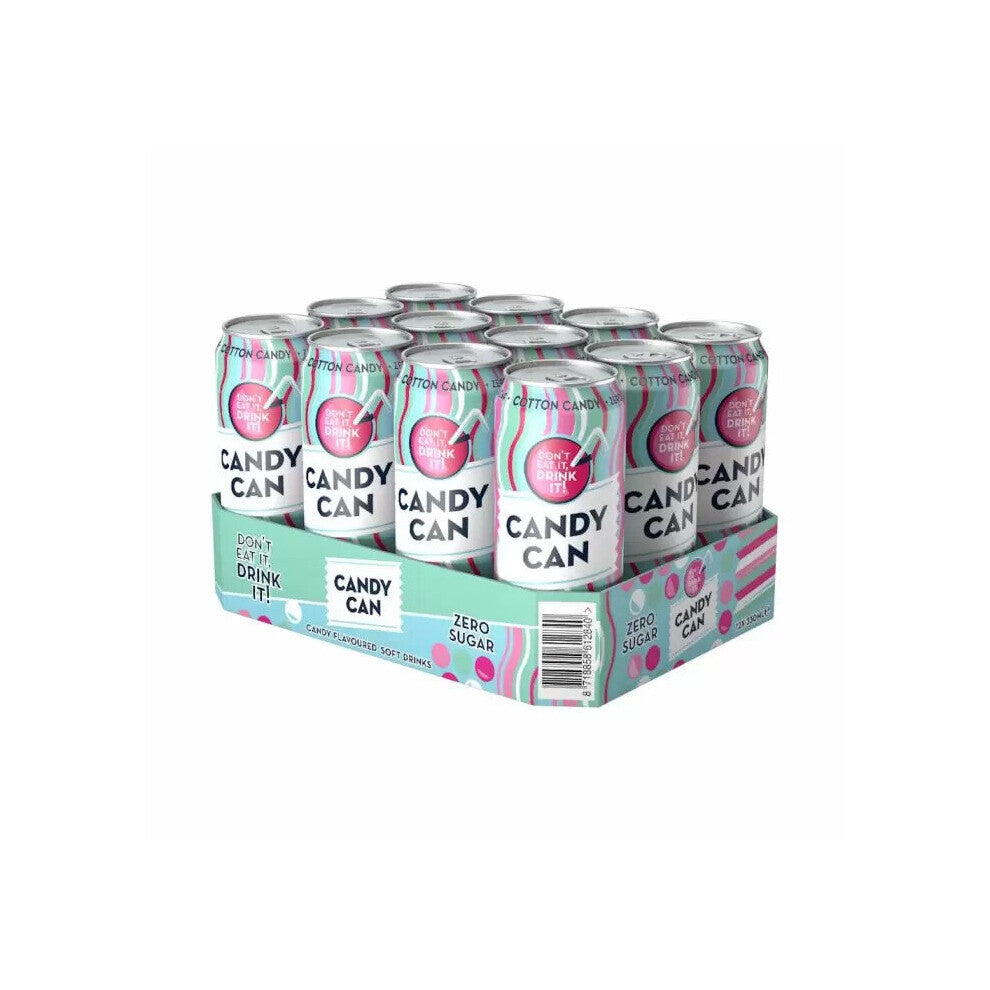 (Cotton Candy) 12 x Candy Cans - Various Flavours Available