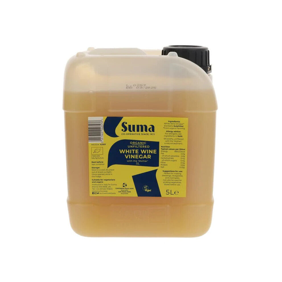 Suma Organic White Wine Vinegar 5L