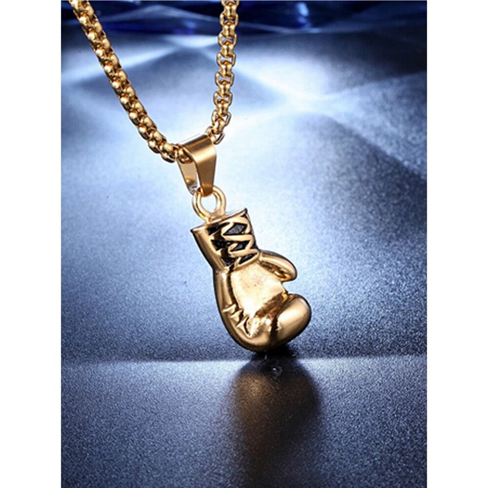 Hip Hop Boxing Glove Pendant Necklace For Men Male Street Rock Style