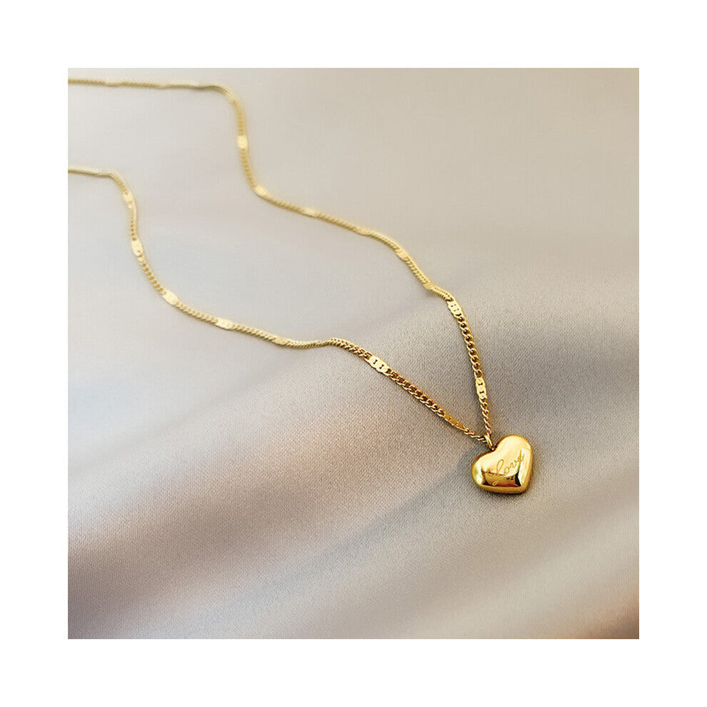 316L Stainless Steel Love Heart Necklaces For Women Chokers 2021Trend Party Gift Jewelry