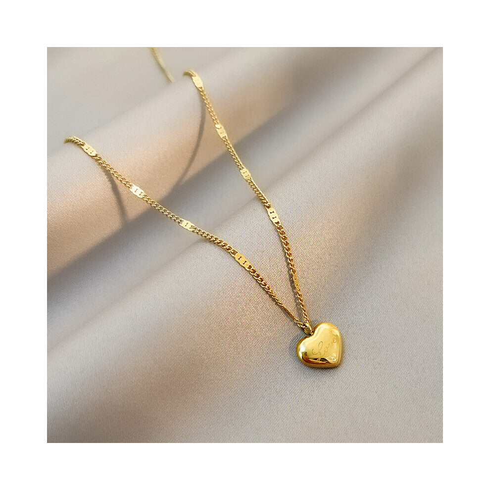 316L Stainless Steel Love Heart Necklaces For Women Chokers Chain Party Girl Gift Jewelry