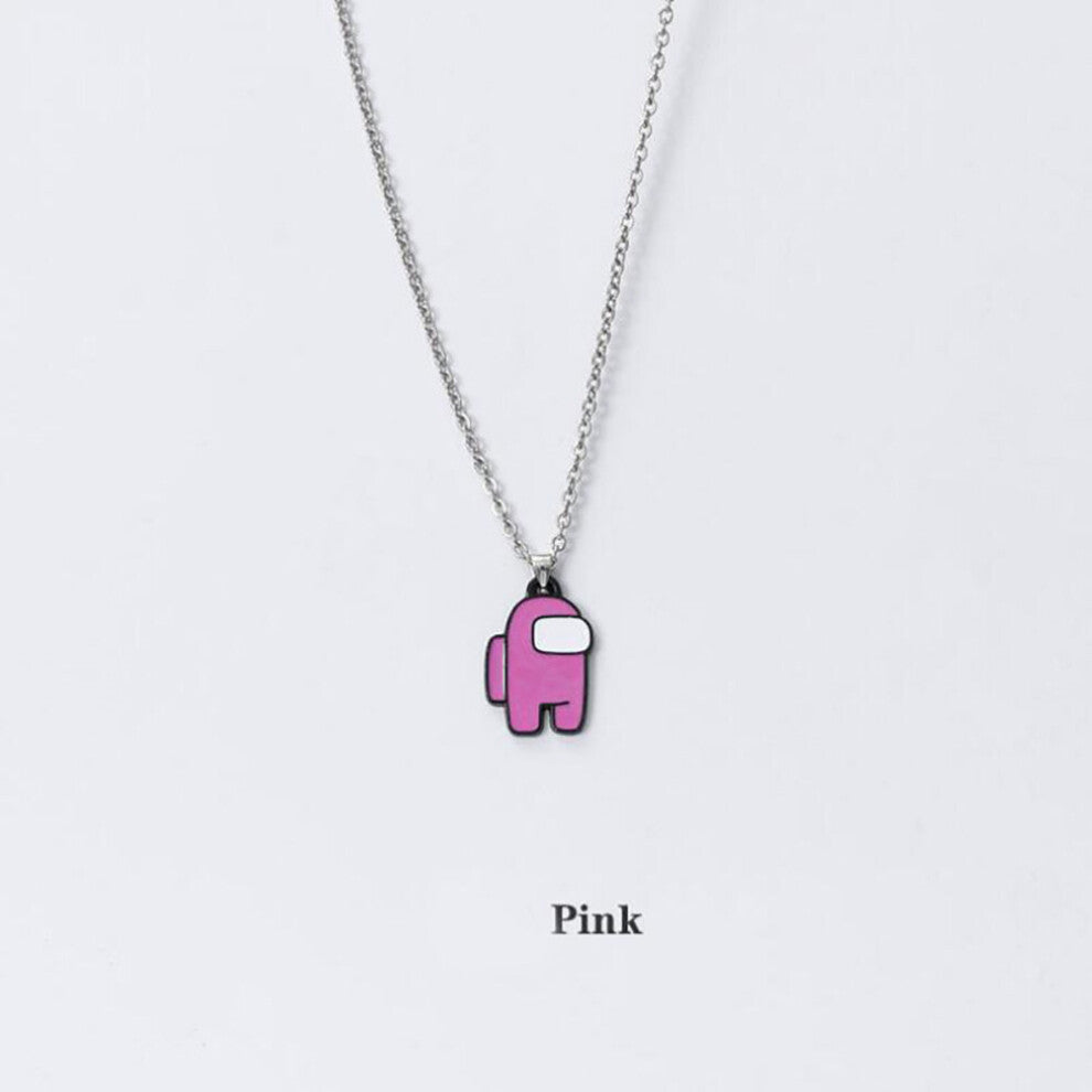 Stainless Steel AMONGUS Space Werewolf Kill Men Pendant Necklace Jewelry Hip Hop Funny Games Necklaces Gift For Him