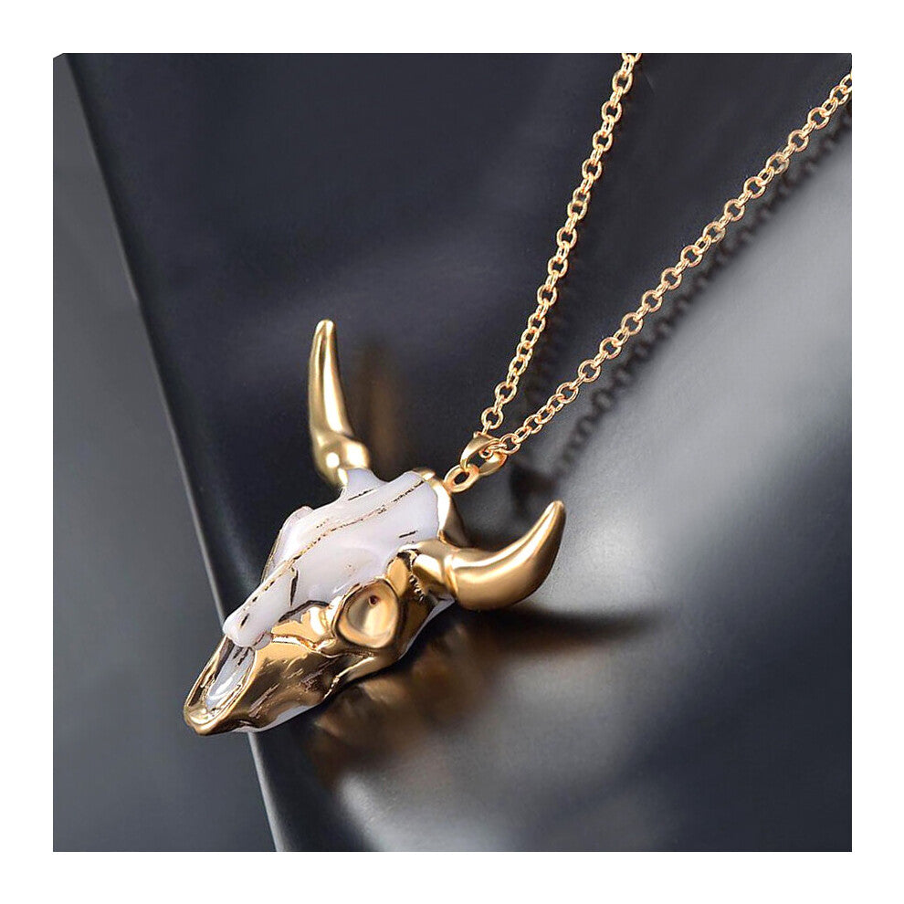 Vintage Bull Head Skull Biker Pendants Necklace Men Women Gothic Punk Retro Streetwear Jewelry Trending Products