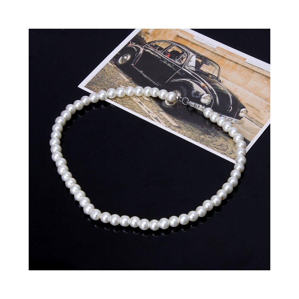 Romantic Glass Freshwater Pearl Necklace Party Favors Beads Necklace Jewelry Decor Clavicle Chain Chokers Gift
