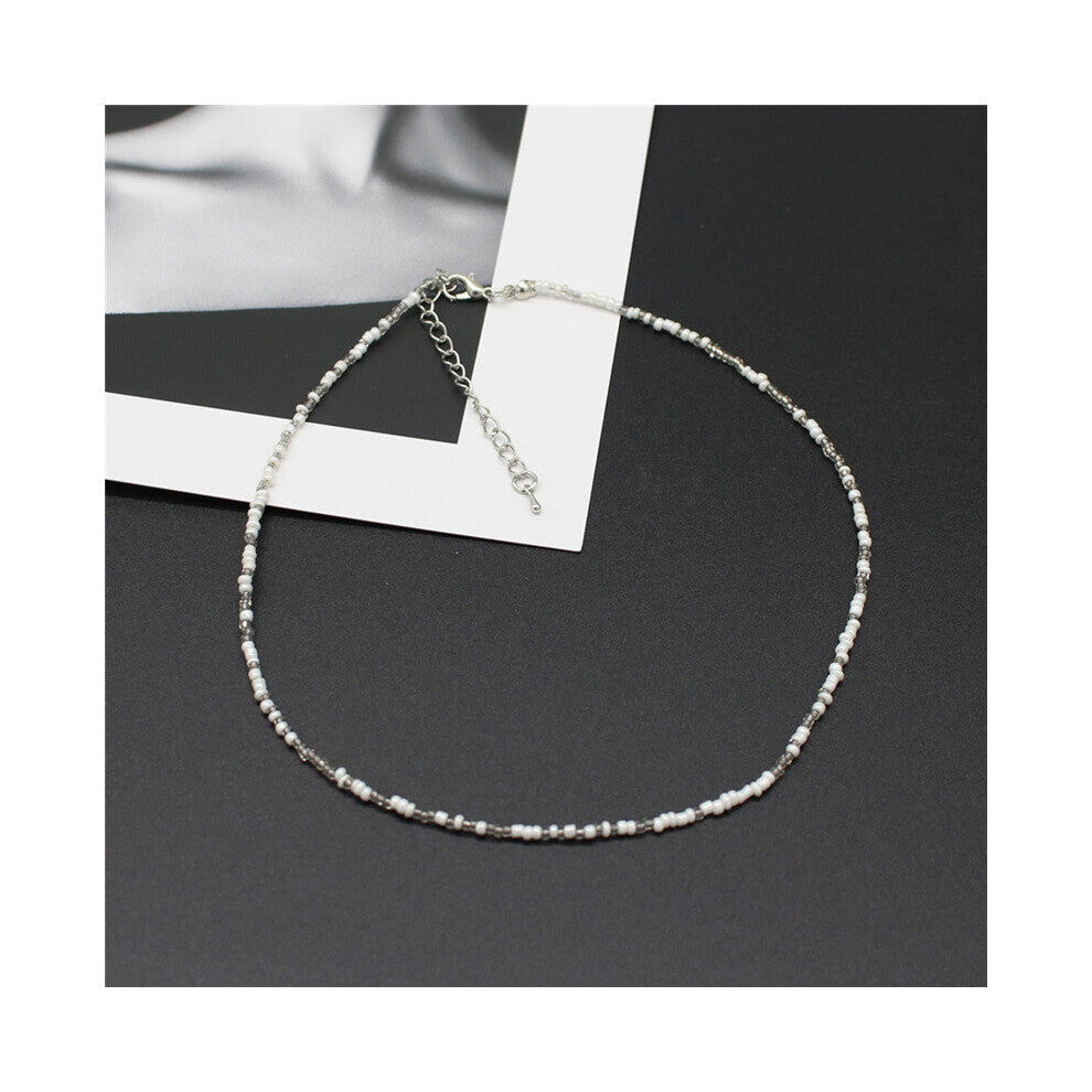 Sweet Colorful Chokers Collar Boho Seed Beaded Clavicle Necklaces for Women Girls Jewelry