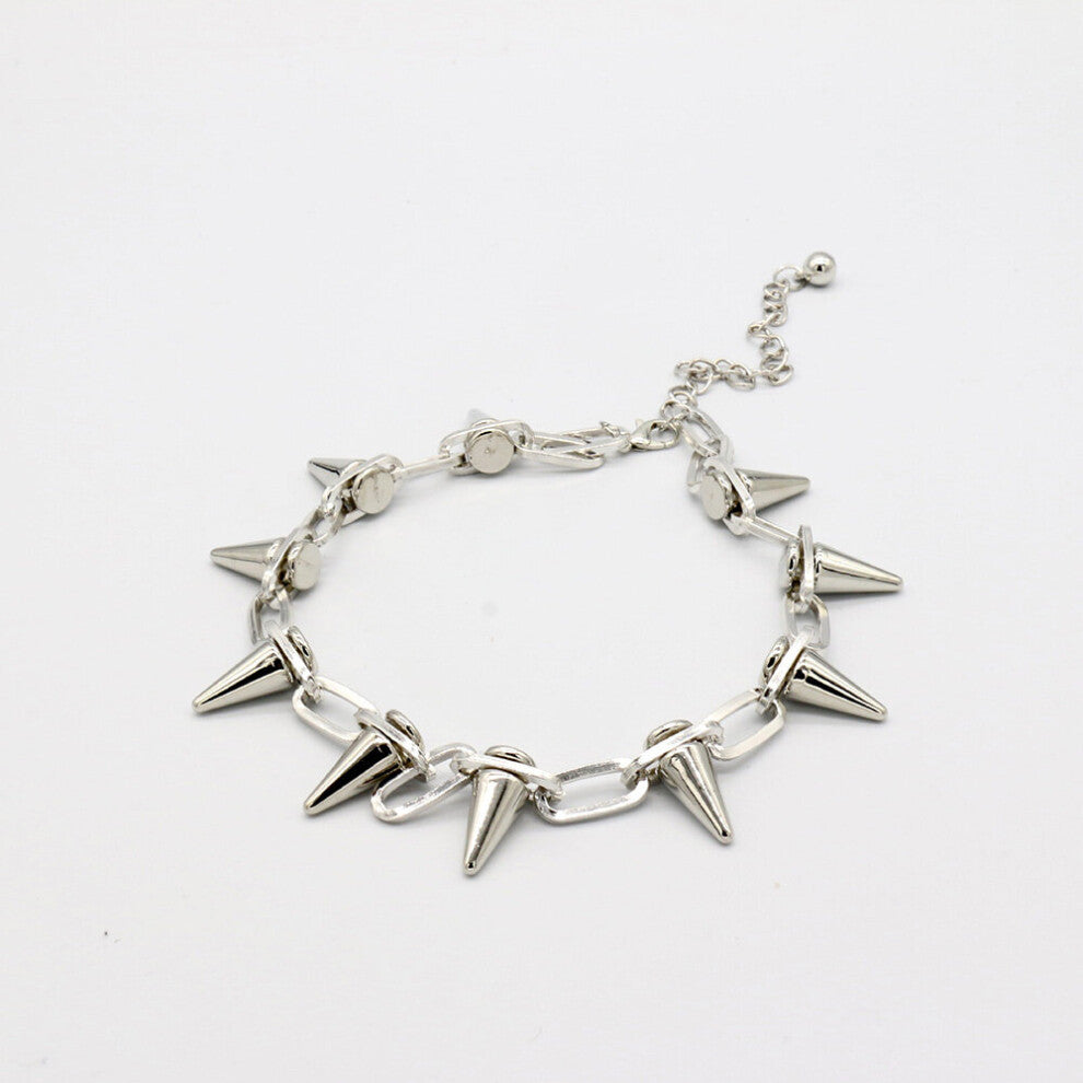 Punk Gothic Harajuku Womens Necklace For Spike Rivet Female Chain Necklaces Exaggeration Rock Chokers