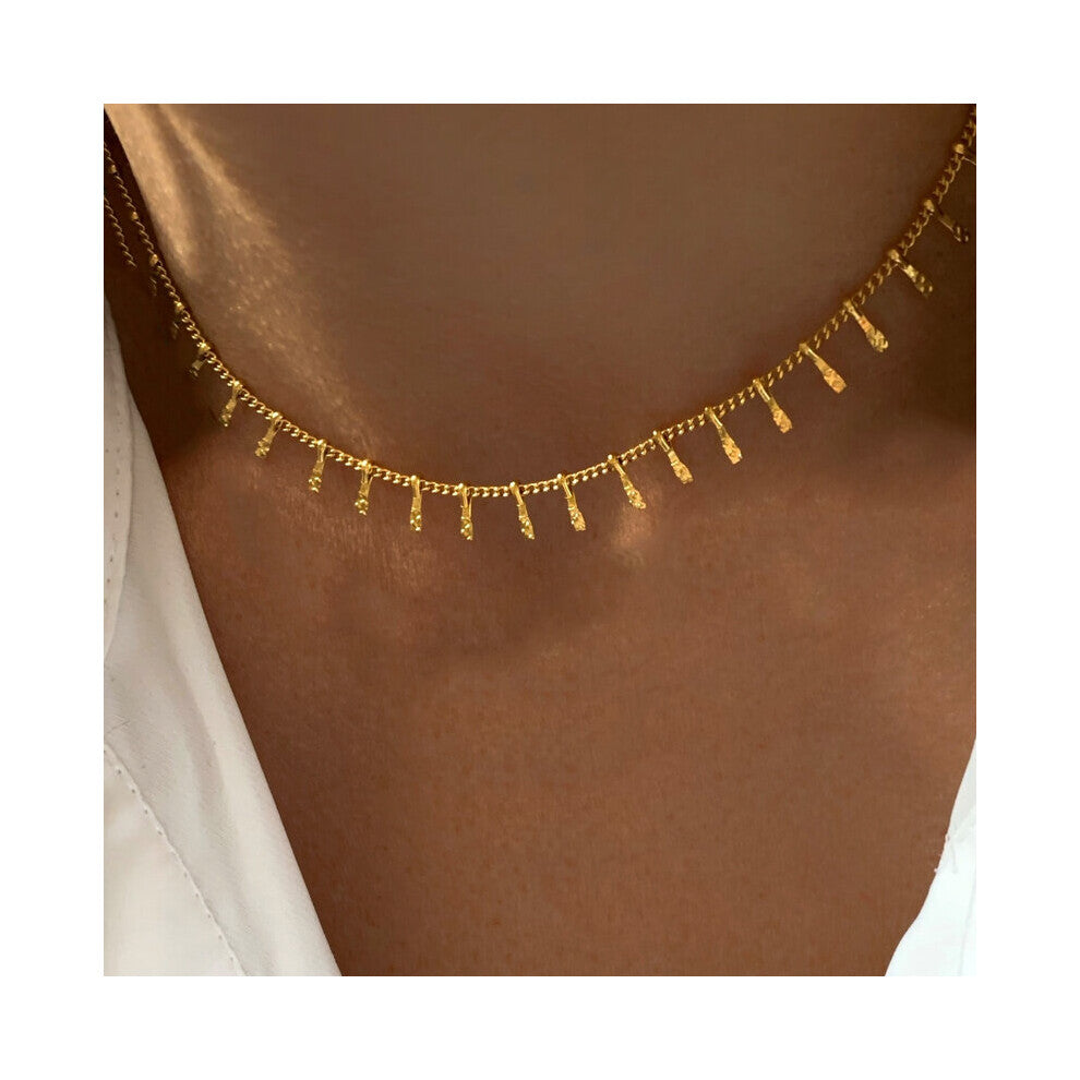 Chokers Statement Teardrop Natural Stone Punk Necklace Stitching For Women ???? ?? ??? ??????? ?? ??? ?