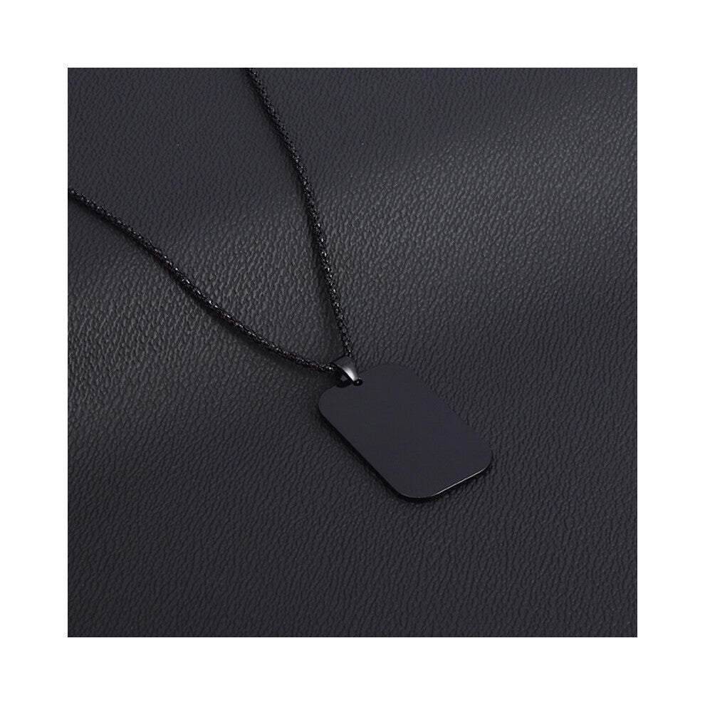 Classic Selling Military Metal Pendant Glossy Plate Listing Dog Tag Men's Retro Necklace Accessories