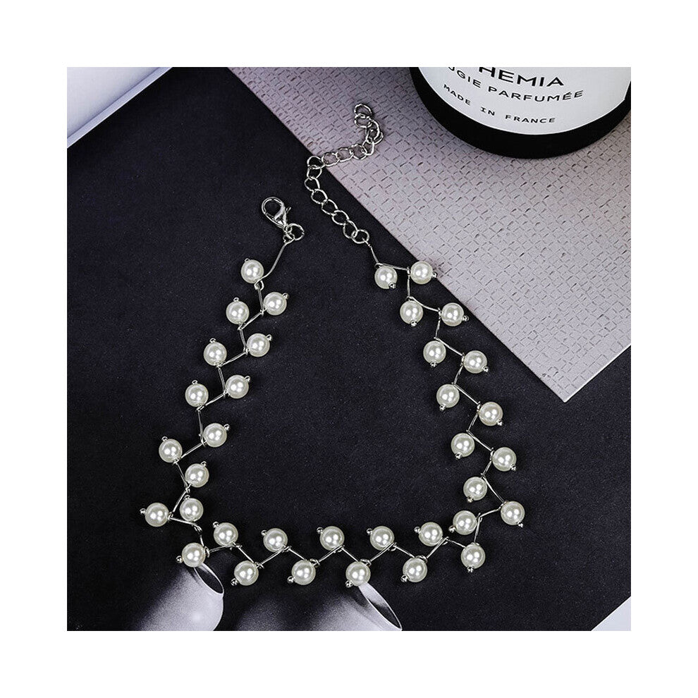 Arrivals Crystal Necklace Kolye Collier Cross Strand Beaded Chokers Necklaces Women Jewelry