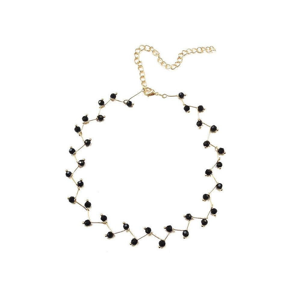 Statement Necklace Necklace Bijoux Cross Strand Beaded Chokers Necklaces Women Jewelry