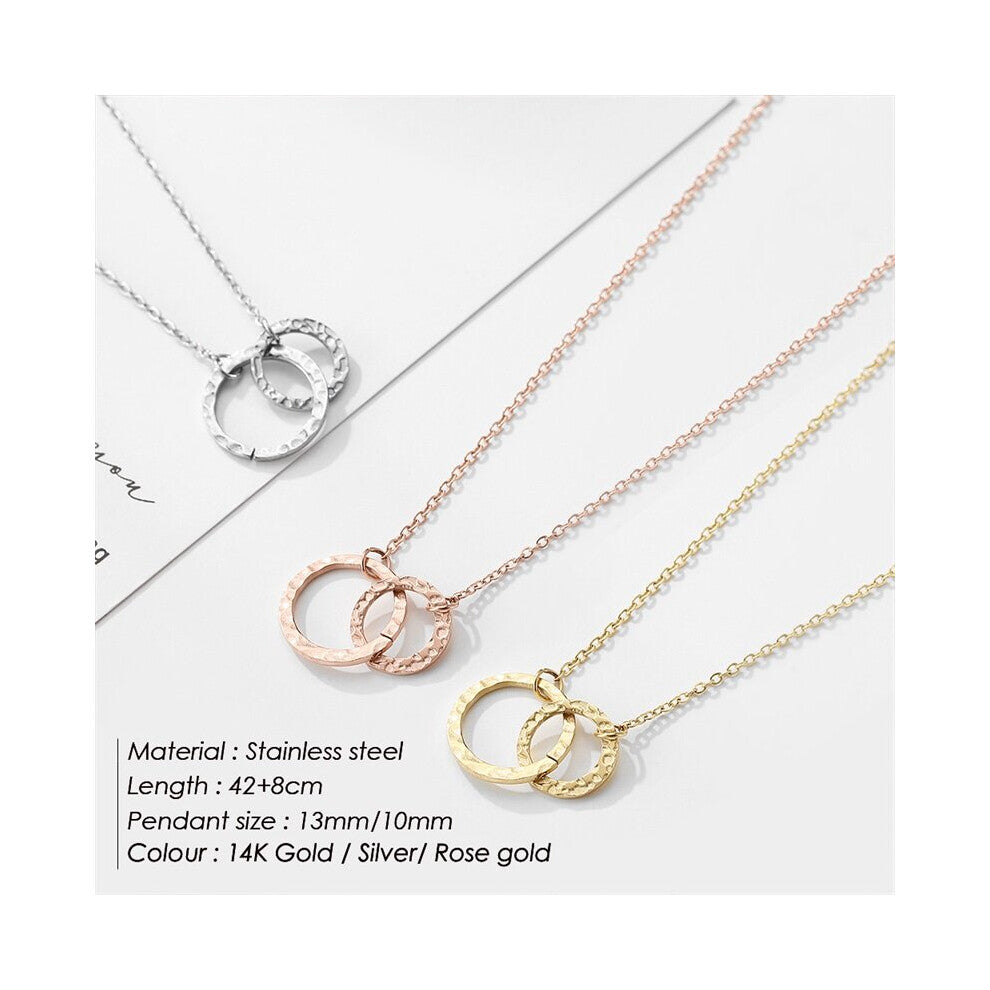 (White, 35cm) eManco Stainless Steel Necklace Women Pendant Necklace Chokers for Women Jewlery Necklace Kolye