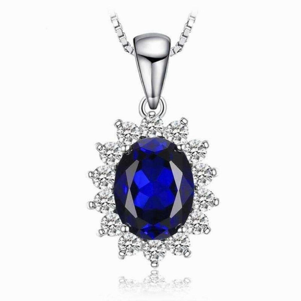 Oval Shaped Jewelry Set With Cubic Zirconia, Sets For Elegant, Zirconia Pendant Necklace, Necklace Girls(Earring)