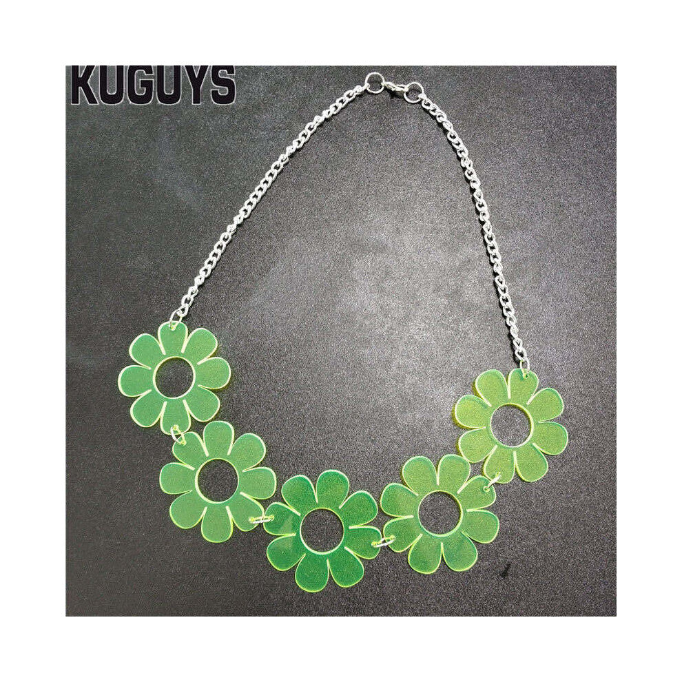 Rock HipHop Necklace for Women Womans Flower 3 Colors Chokers Necklaces Link Chain DJ DS Accessories