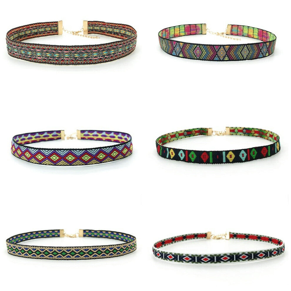 6pcs-Set Torques Goth Boho Collar Ethnic Chokers Necklaces for Women Jewelry Women's Neck Chain Accessories Gift