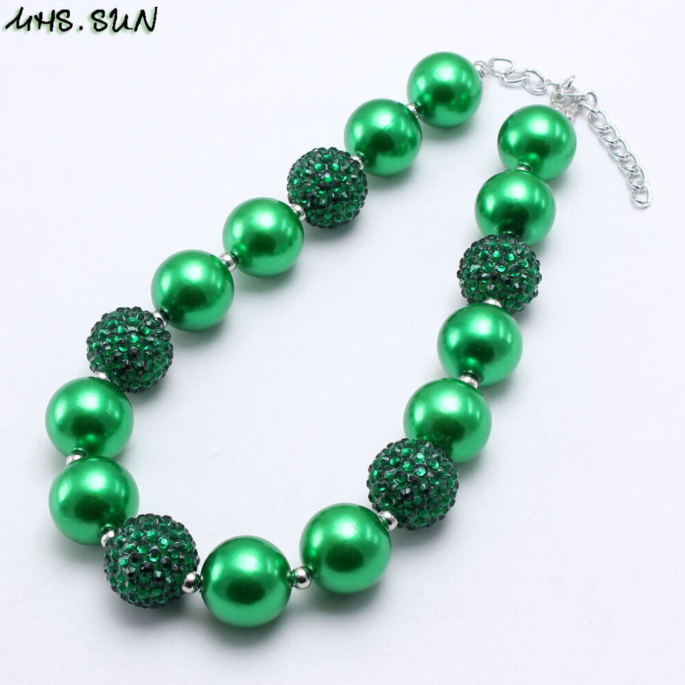 Child Kids Chunky Beads Necklace Baby Girls Chunky Bubblegum Necklace 17 Can Choose Chunky Jewelry 1Pcs