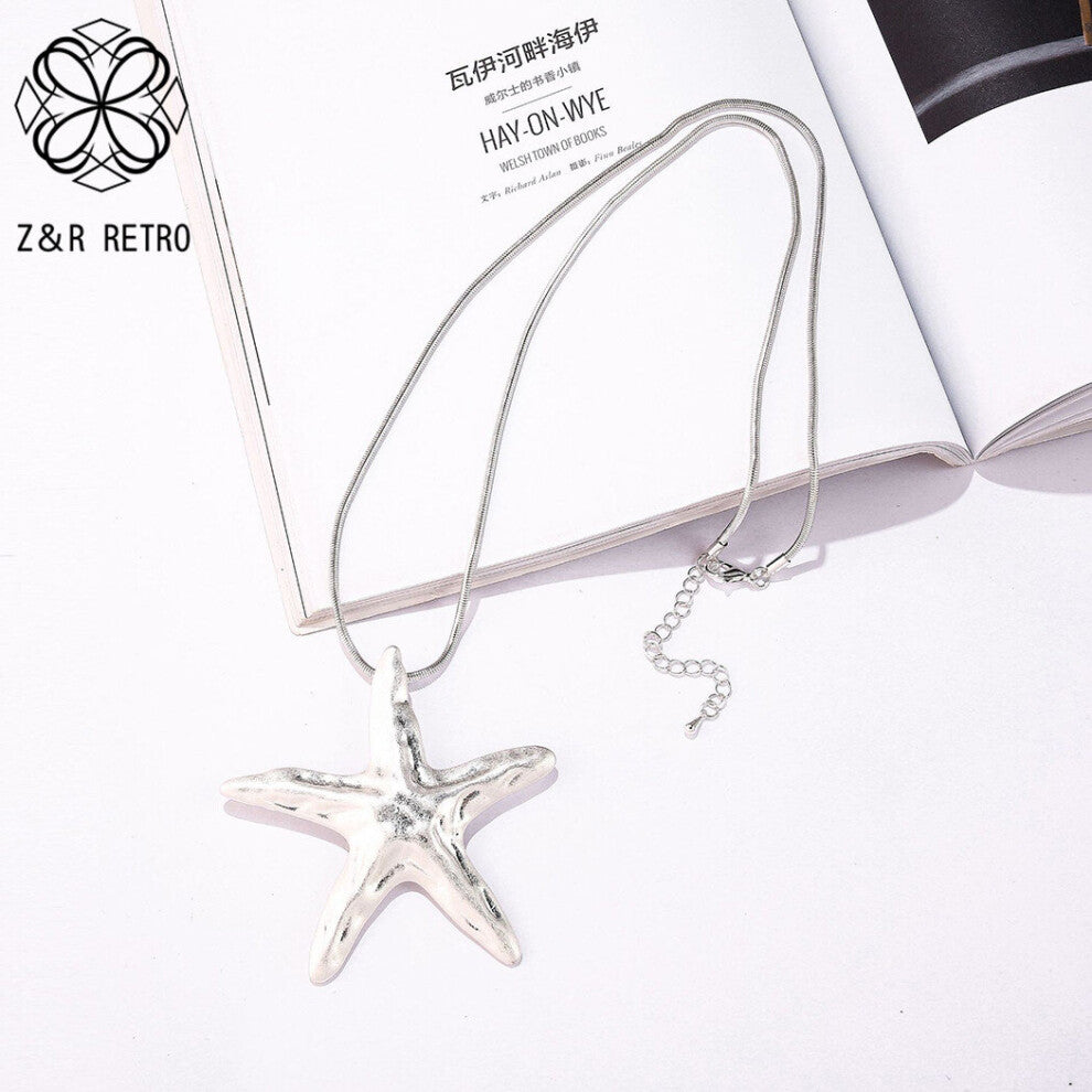 Long Chains Necklace for Women with Suspension Starfish Pendant Neck Chokers Vintage trending products