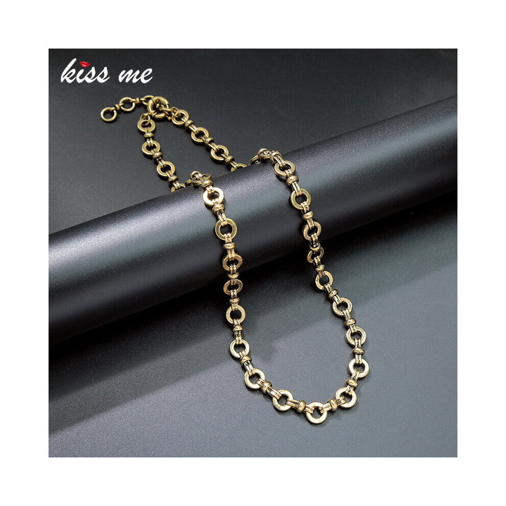 Retro Chains Necklaces For Women Vintage Metal Alloy Chokers Necklaces Jewelry