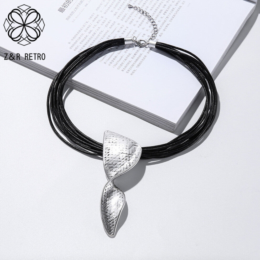 Vintage Big Statement Twisted Suspension Pendants Chokers Necklace Costume Jewelry for Women Goth trending products