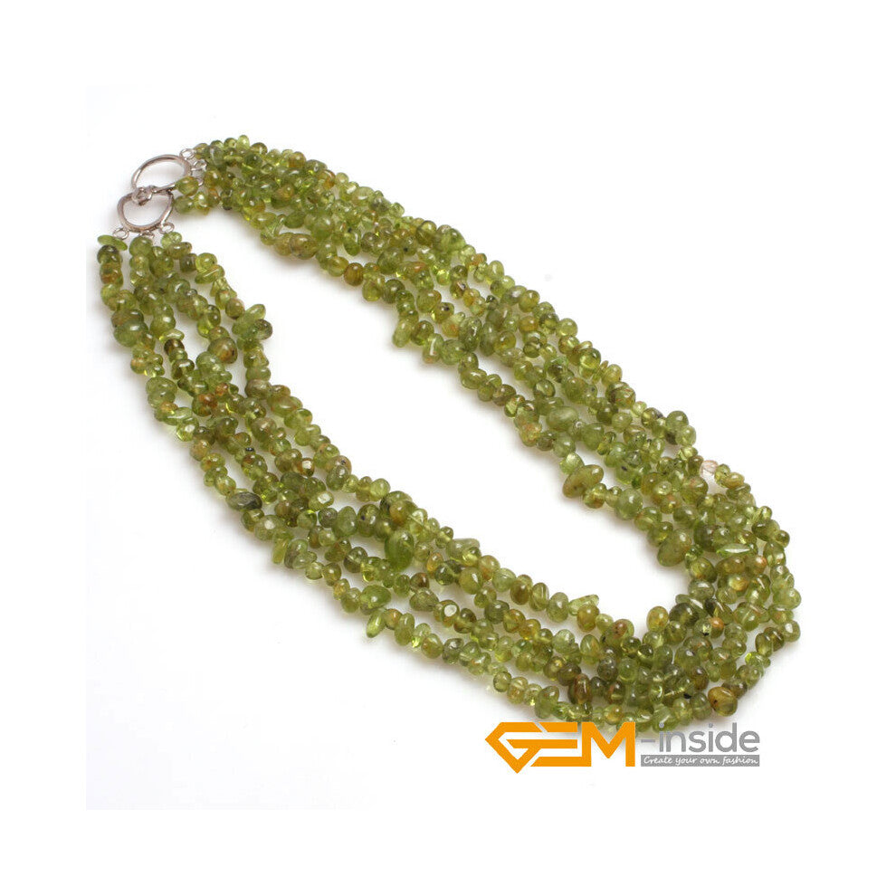 Assorted Chips Beaded Jewelry 17-20 Inch Strands Cluster Statement Long Necklace For Women