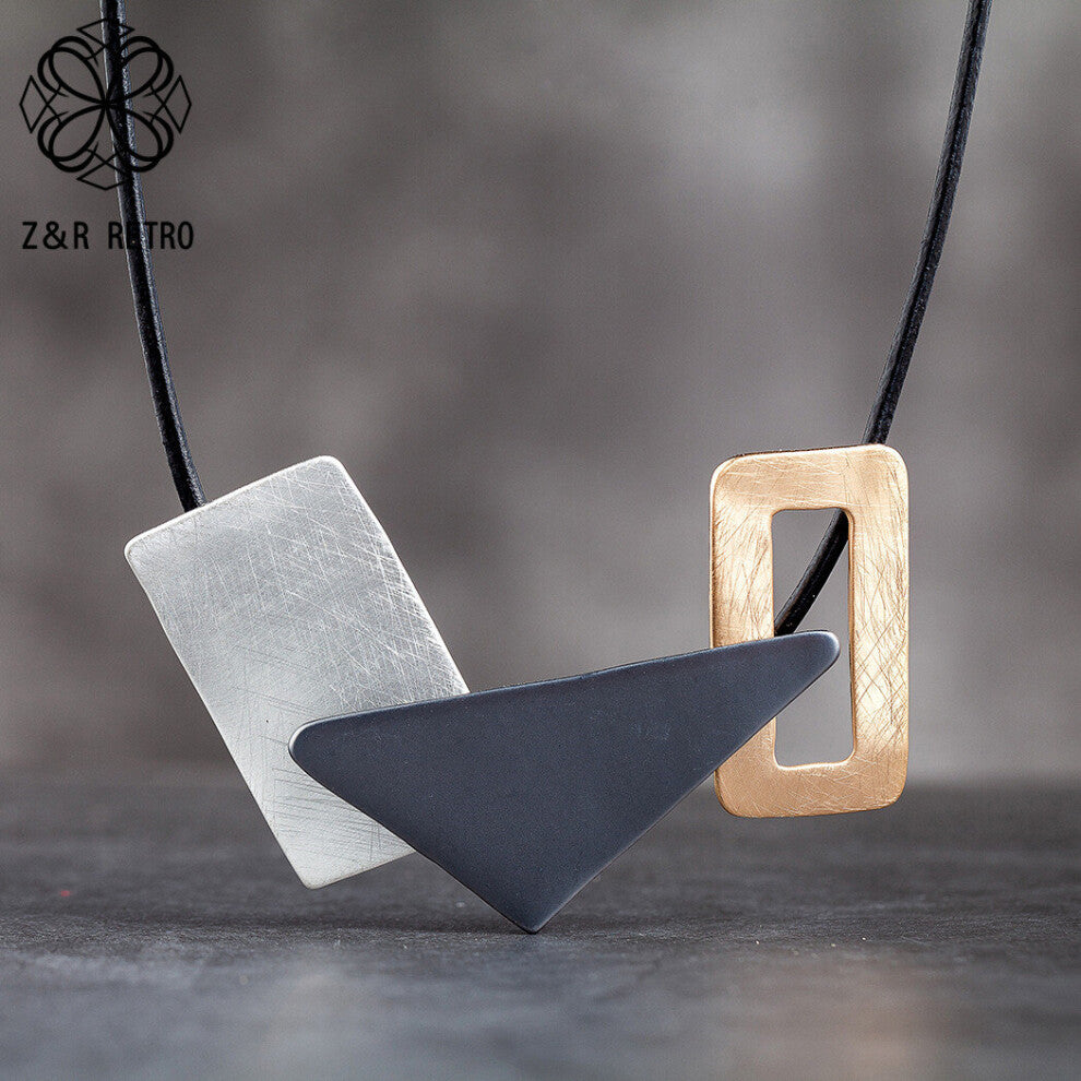 Women's Neck Chokers Necklaces Goth Chains Suspension Geometry Jewelry Female Decoration Accessories Statement