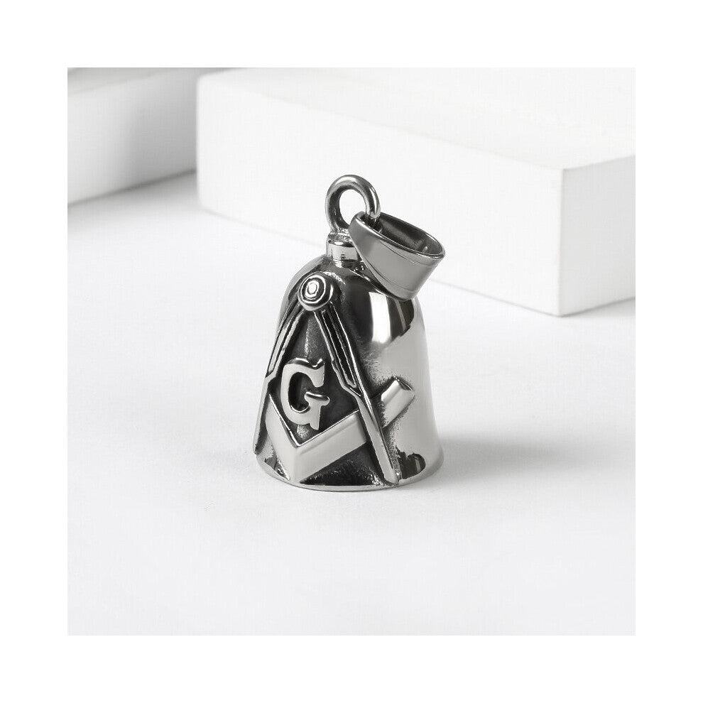 (Has bell sound) Live To Ride Eagle Motor Biker Bell Pendant Stainless Steel Skull Rose Lady Rider Pendantendant