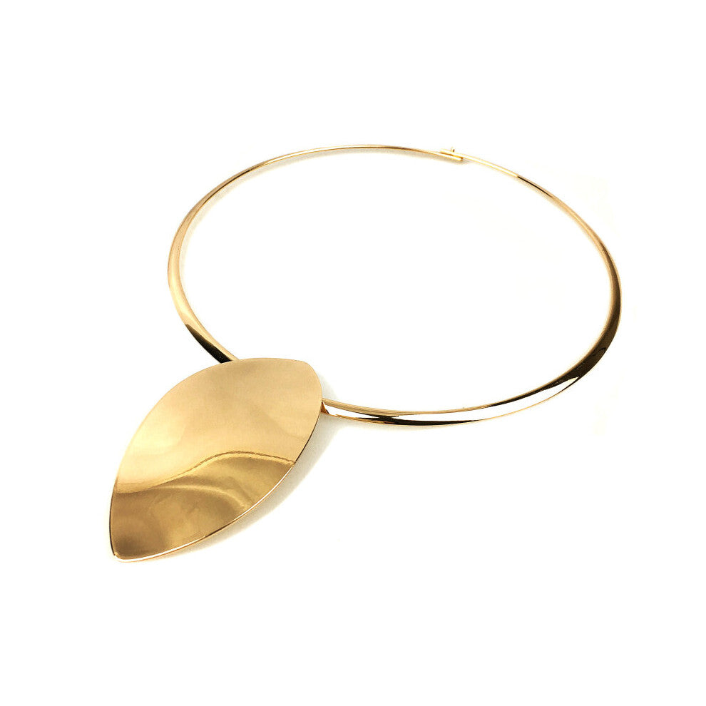 Punk Metal Geometric Torques Chokers Necklaces For Women Oval Alloy Statement Collar Necklace Jewelry Accessories