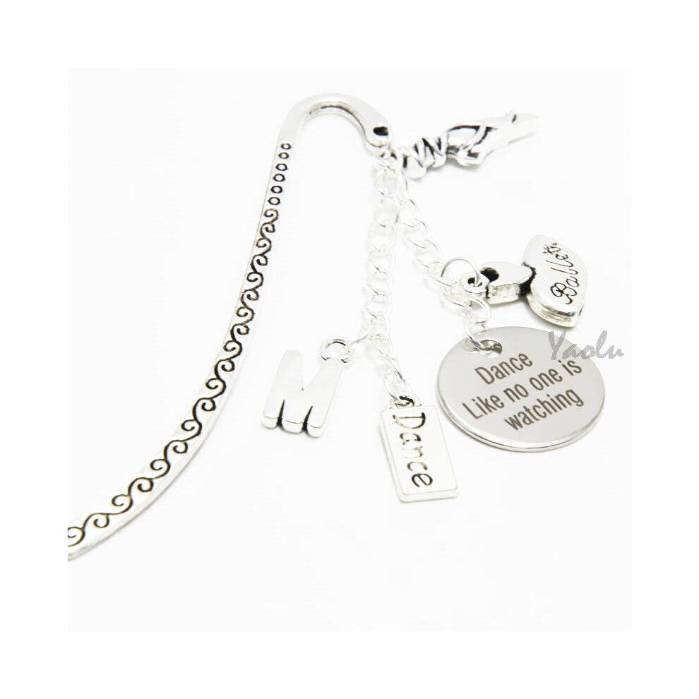 12pcs-lot Dance like no one is watching necklace Dance sign message charm bangle keyring bookmark Jewelry