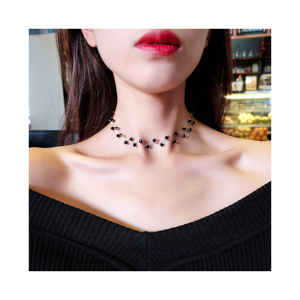 Statement Necklace Necklace Bijoux Cross Strand Beaded Chokers Necklaces Women Jewelry